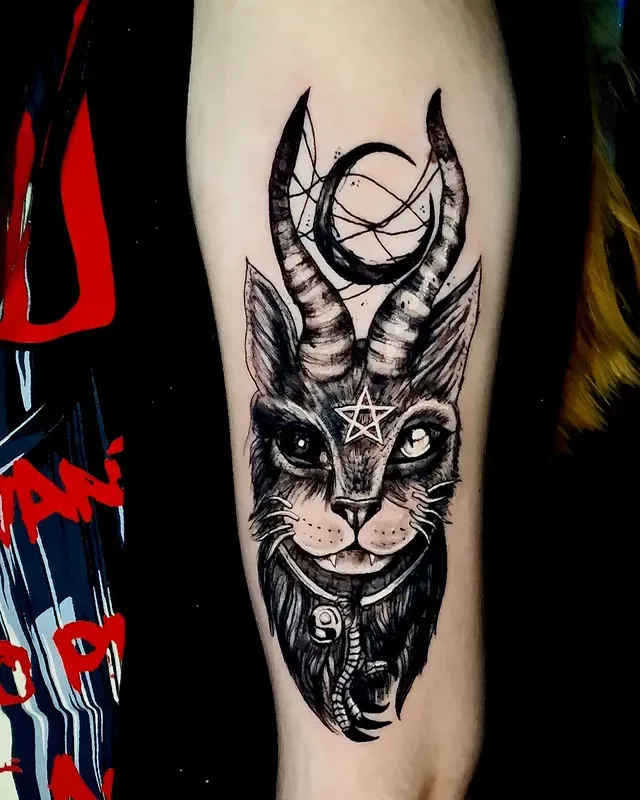 La cabra negra — Blackwork, Muslo